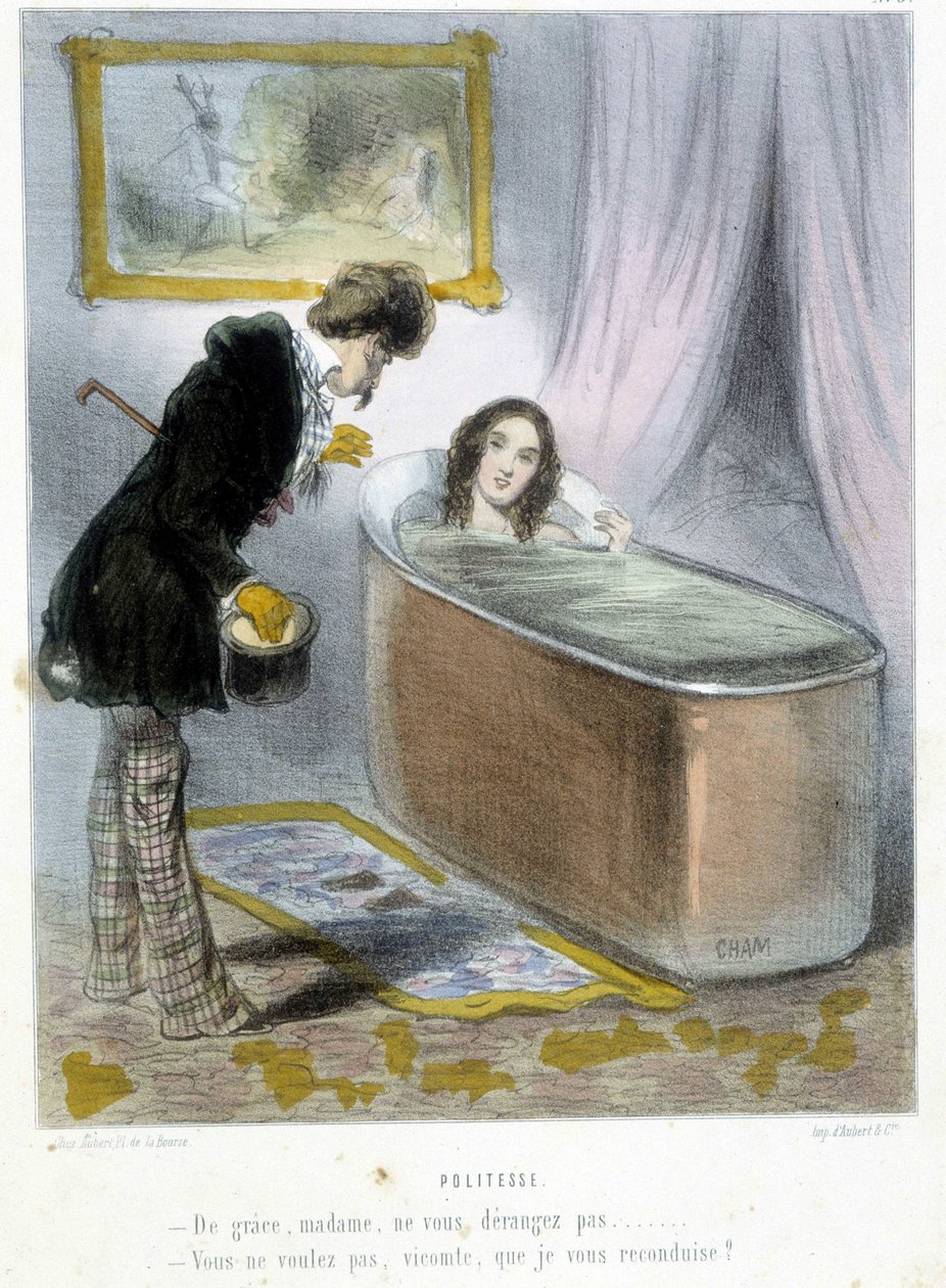 Höflichkeit - in „Madeleines“ von Cham, ca. 1870-1880 von Amédée de Noé