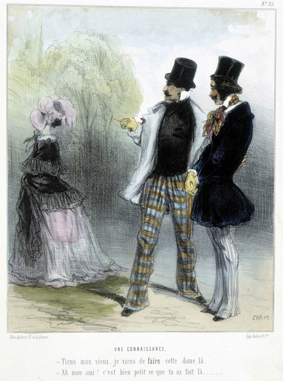 Eine Bekanntschaft - in „Madeleines“ von Cham, ca. 1870-1880 von Amédée de Noé