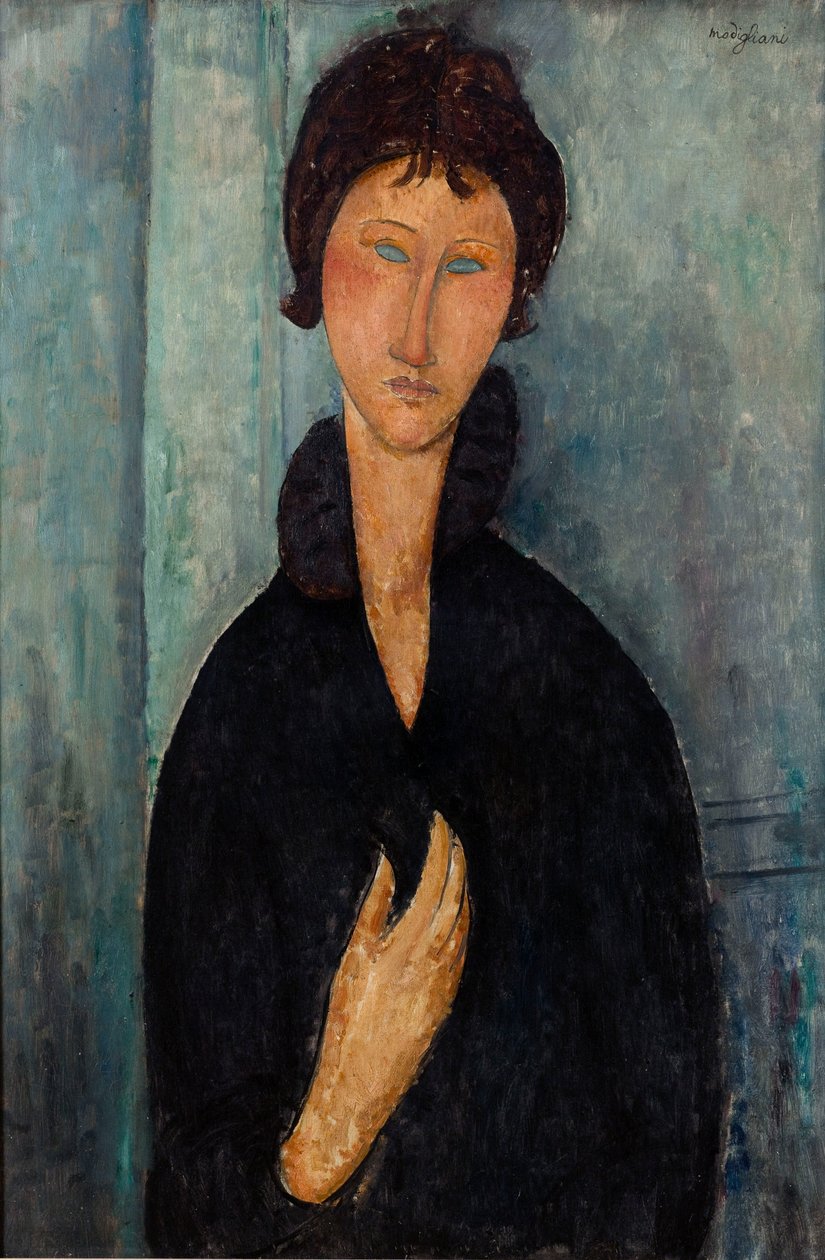 Frau mit blauen Augen von Amedeo Modigliani