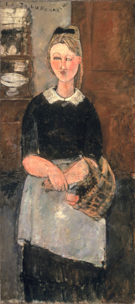 Die hübsche Hausfrau (La Jolie Ménagère) 1915 von Amedeo Modigliani