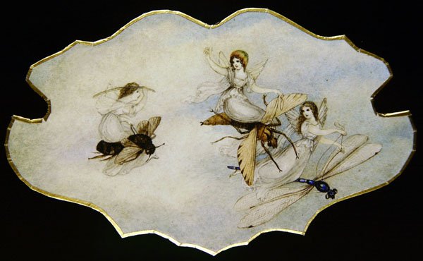 Feen spielen auf Insekten, ca. 1860 von Amelia Jane Murray