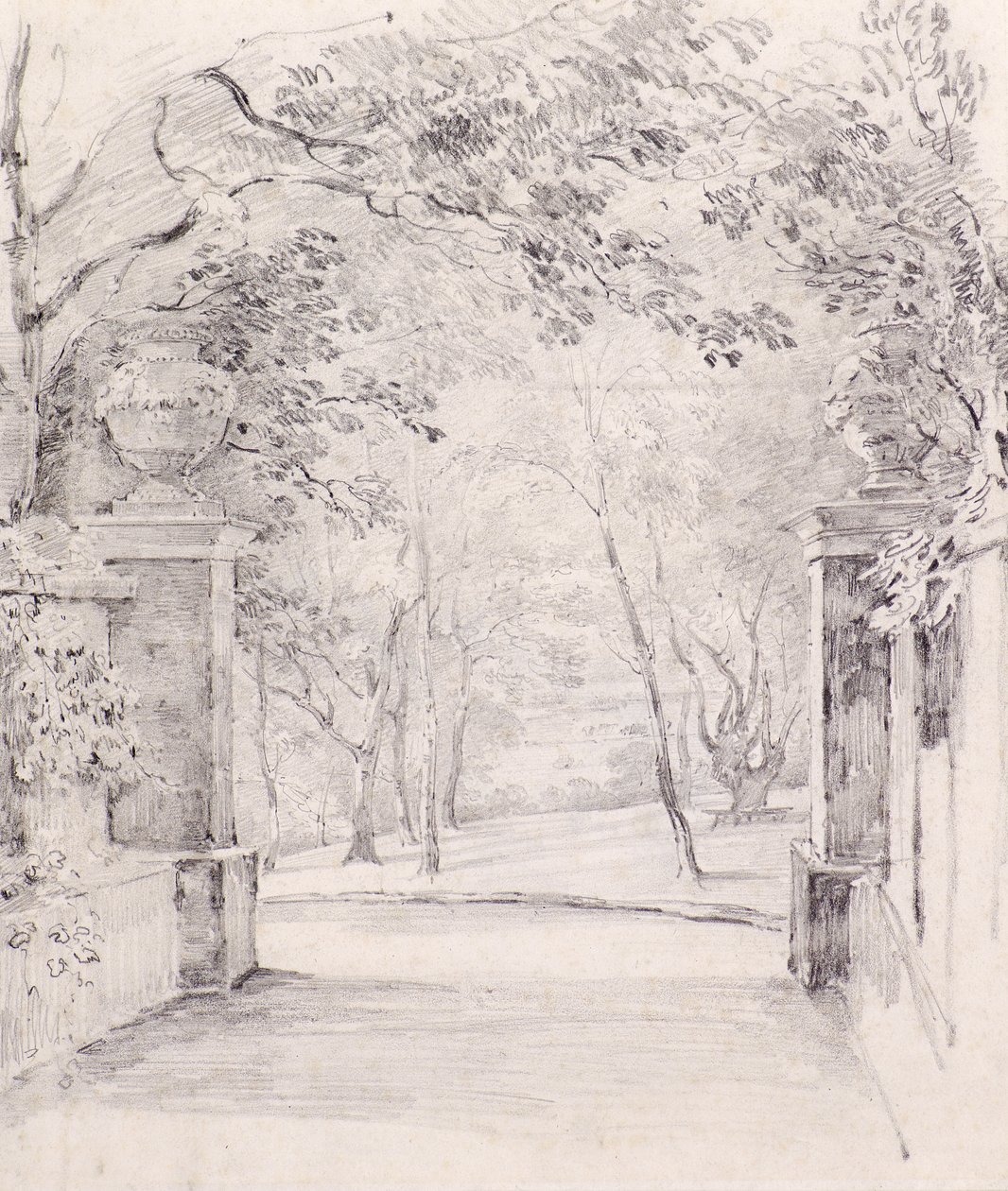 Blick vom Eingang zu Bromley, ca. 1810 von Amelia Long