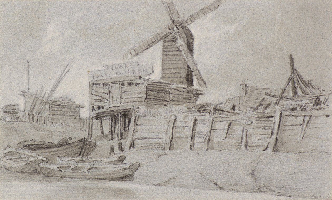 Windmühle und Bootswerft von Amelia Long