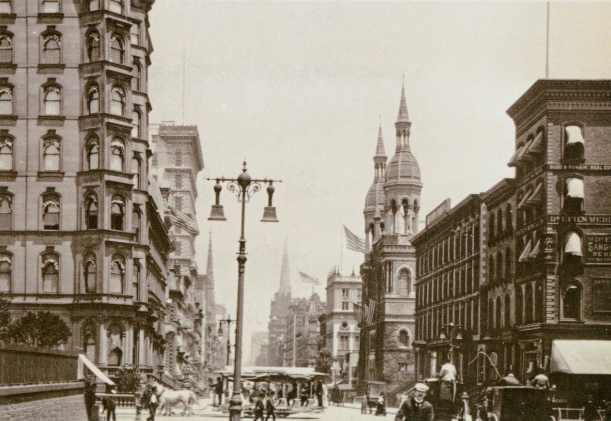Ecke 5th Ave. und 42nd St., New York City, 1898 von American Photographer