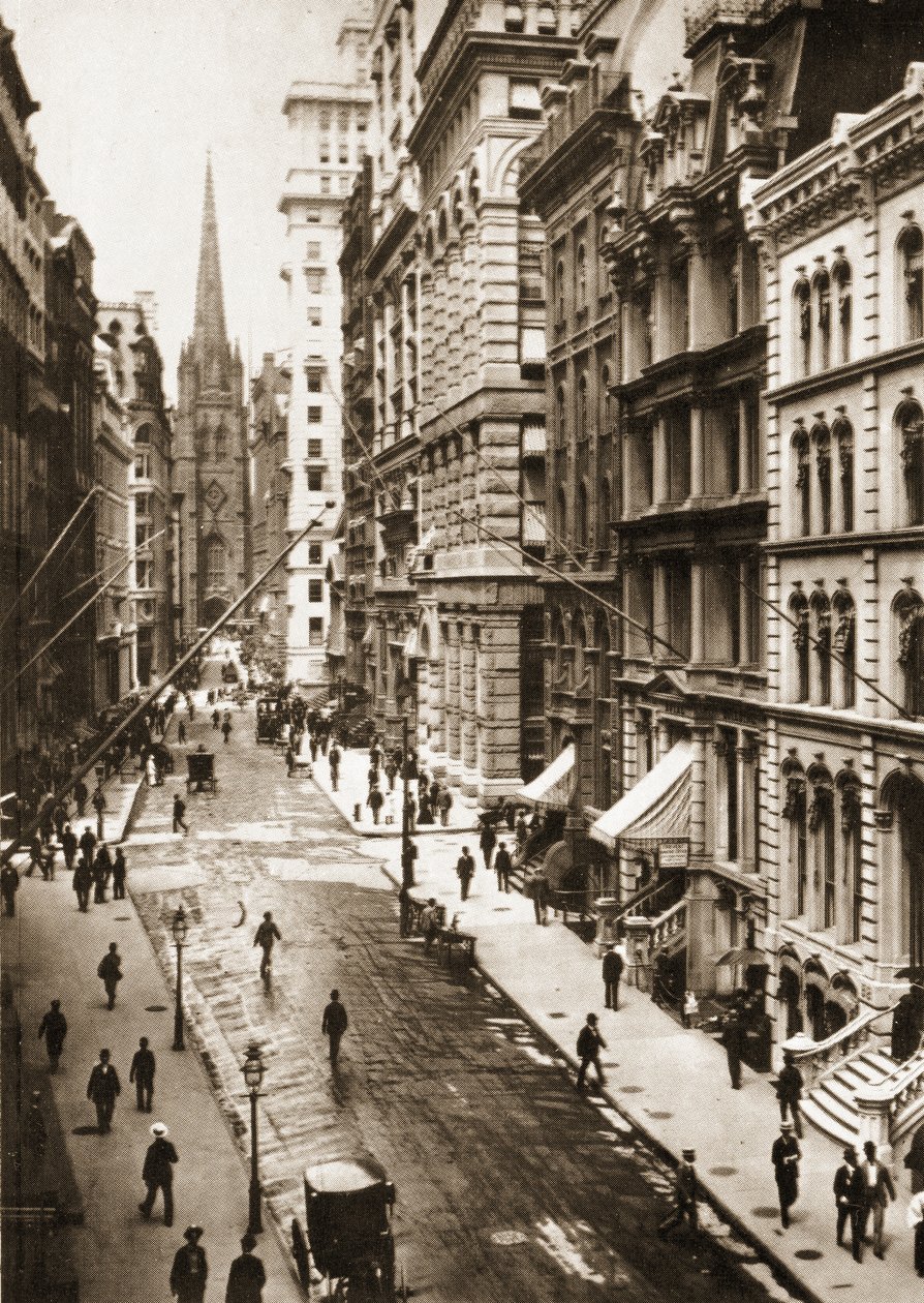 Wall Street, New York City, 1898 von American Photographer