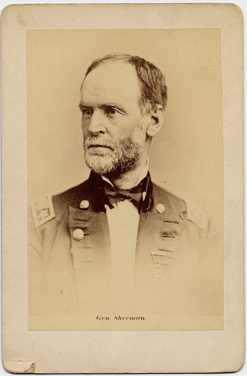 William Tecumseh Sherman (1820-91), General der Unionsarmee, Oberbefehlshaber der US-Armee von American Photographer