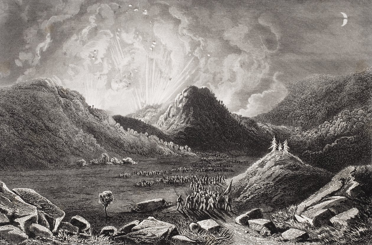 Evakuierung des Cumberland Gap, Tennessee, September 1862 von American School