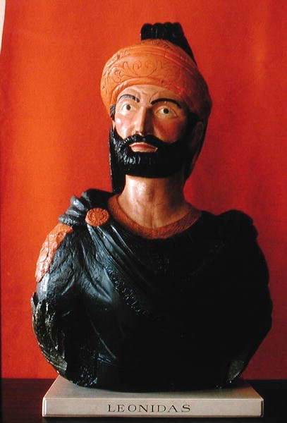 Galionsfigur von Leonidas von einem Schiffsbug von American School