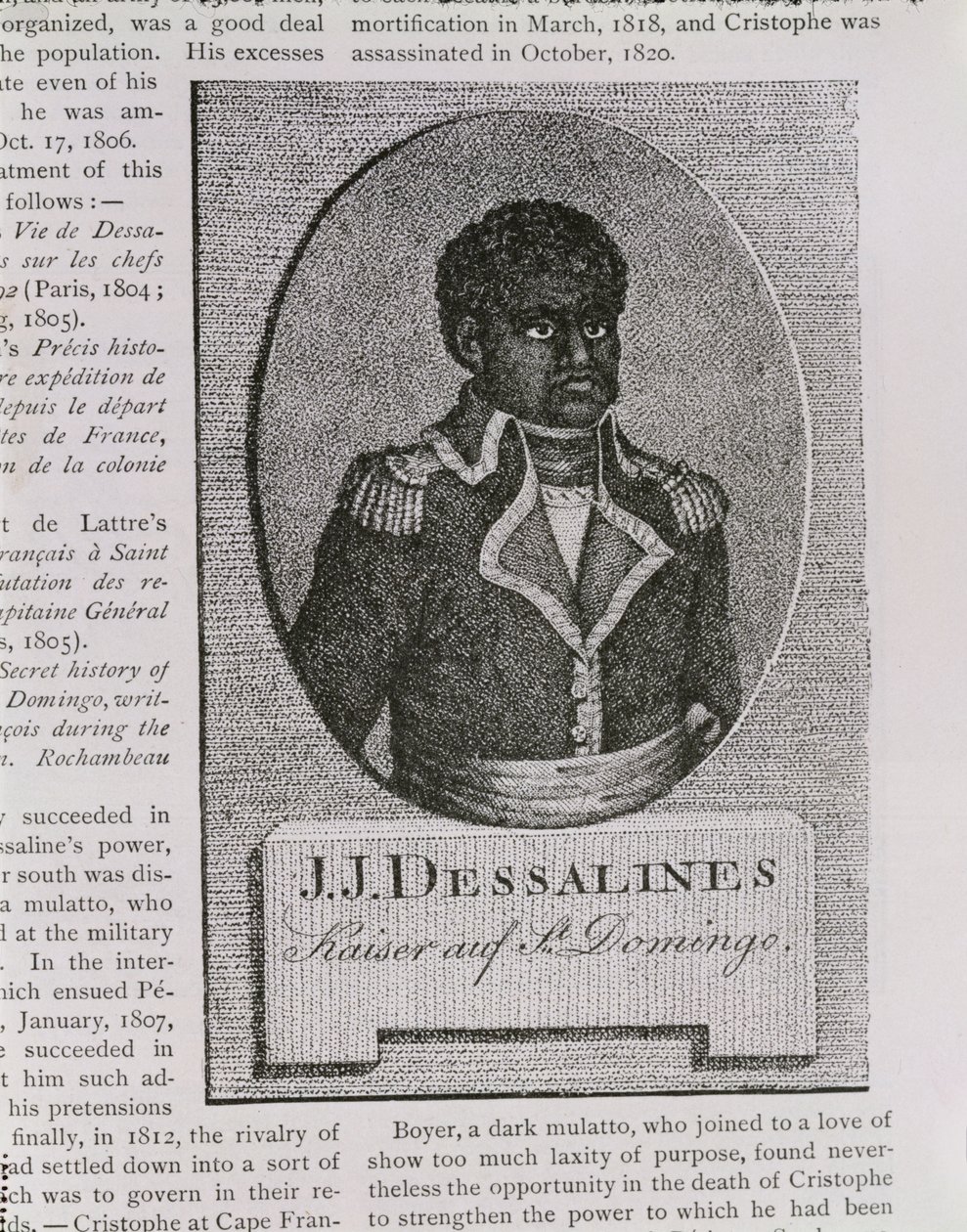Porträt von Jean-Jacques Dessalines (ca. 1758-1806) von American School
