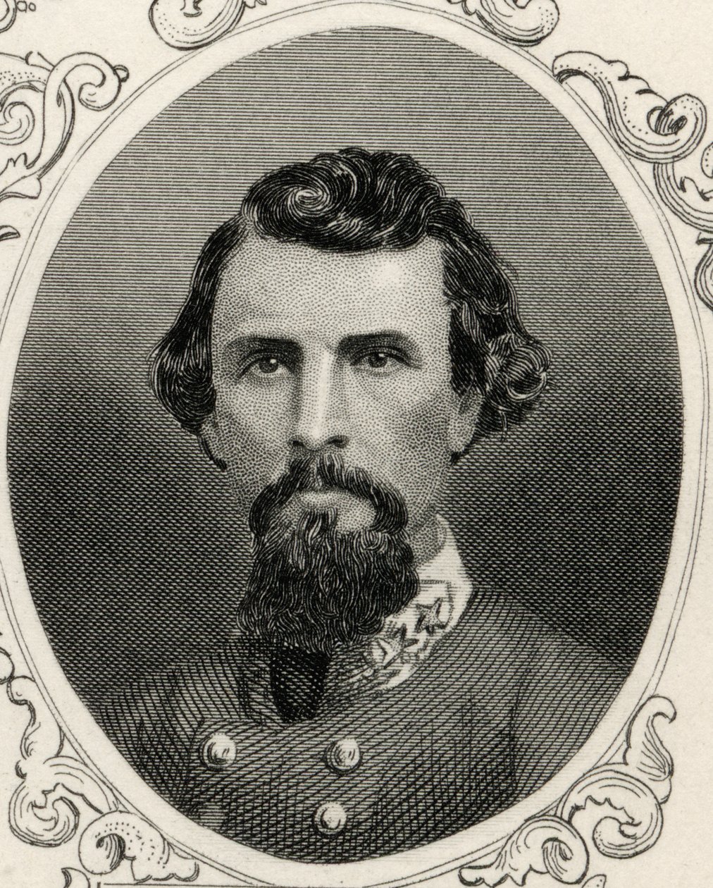 Porträt von Nathan Bedford Forrest (1821-77) von American School