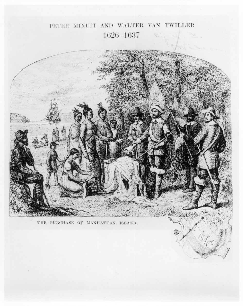 Der Kauf der Insel Manhattan, September 1626 von American School