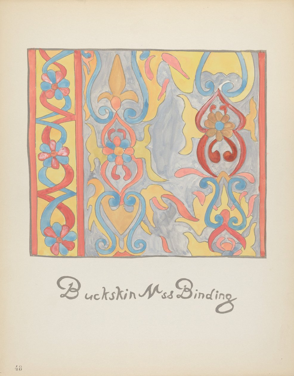 Teller 48: Buckskin-Design: Aus dem Portfolio "Spanische Kolonialdesigns von New Mexico" von American 20th Century