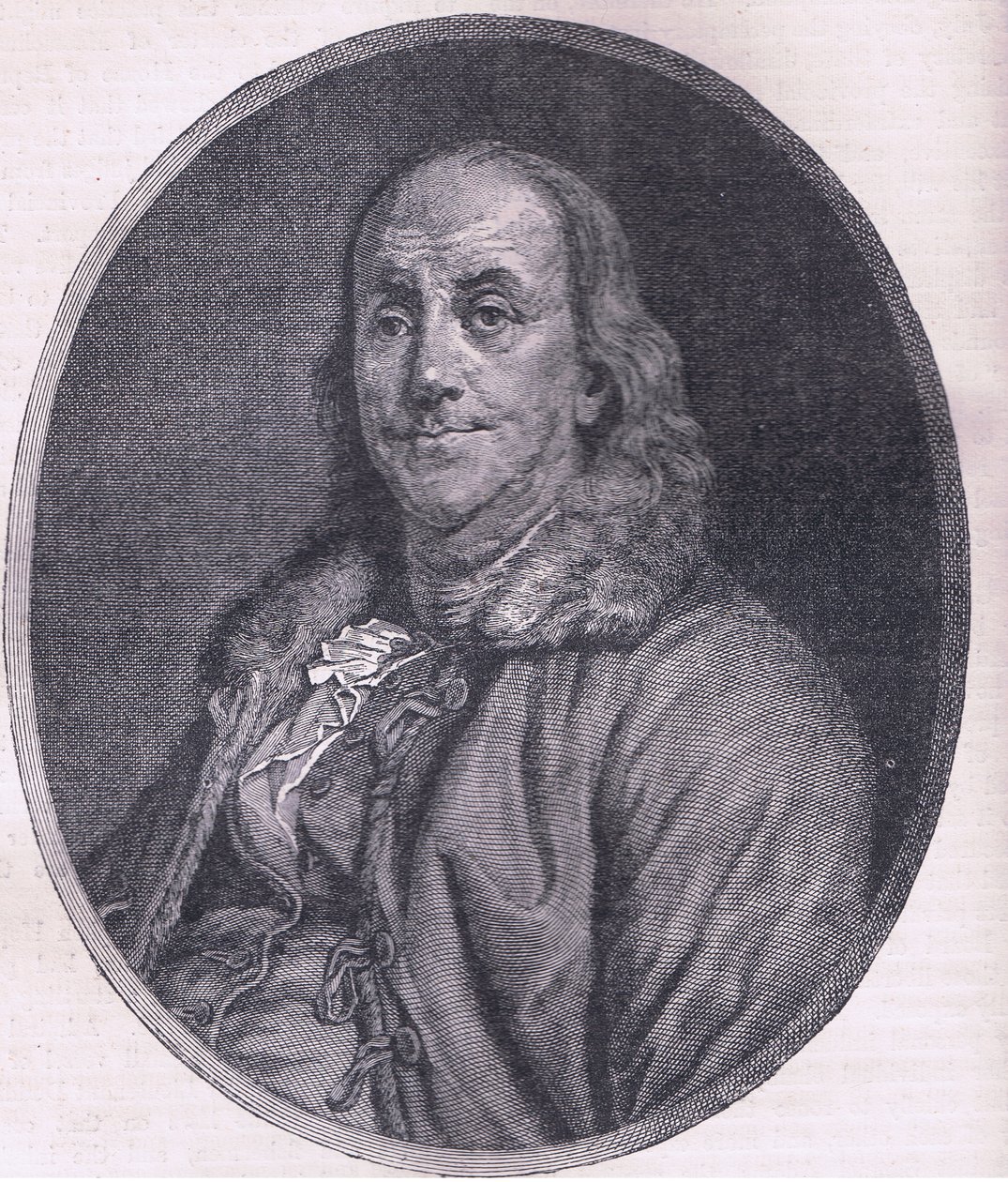 Benjamin Franklin, Illustration aus Cassells Geschichte der Vereinigten Staaten, veröffentlicht von Cassell, Petter & Galpin, um 1900 (Lithographie) von American English school