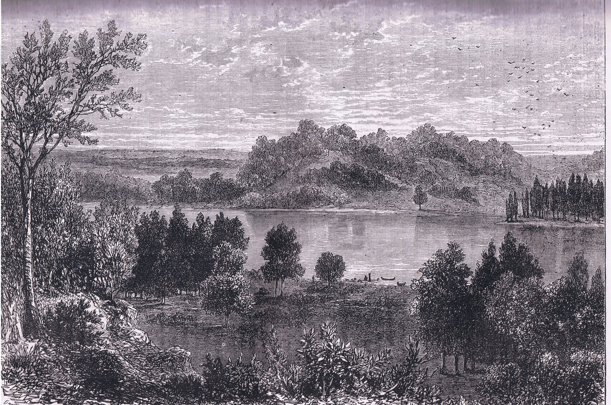 Das Tal des Mississippi, Illustration aus Cassells Geschichte der Vereinigten Staaten, veröffentlicht von Cassell, Petter & Galpin, ca. 1900 (Litho) von American English school