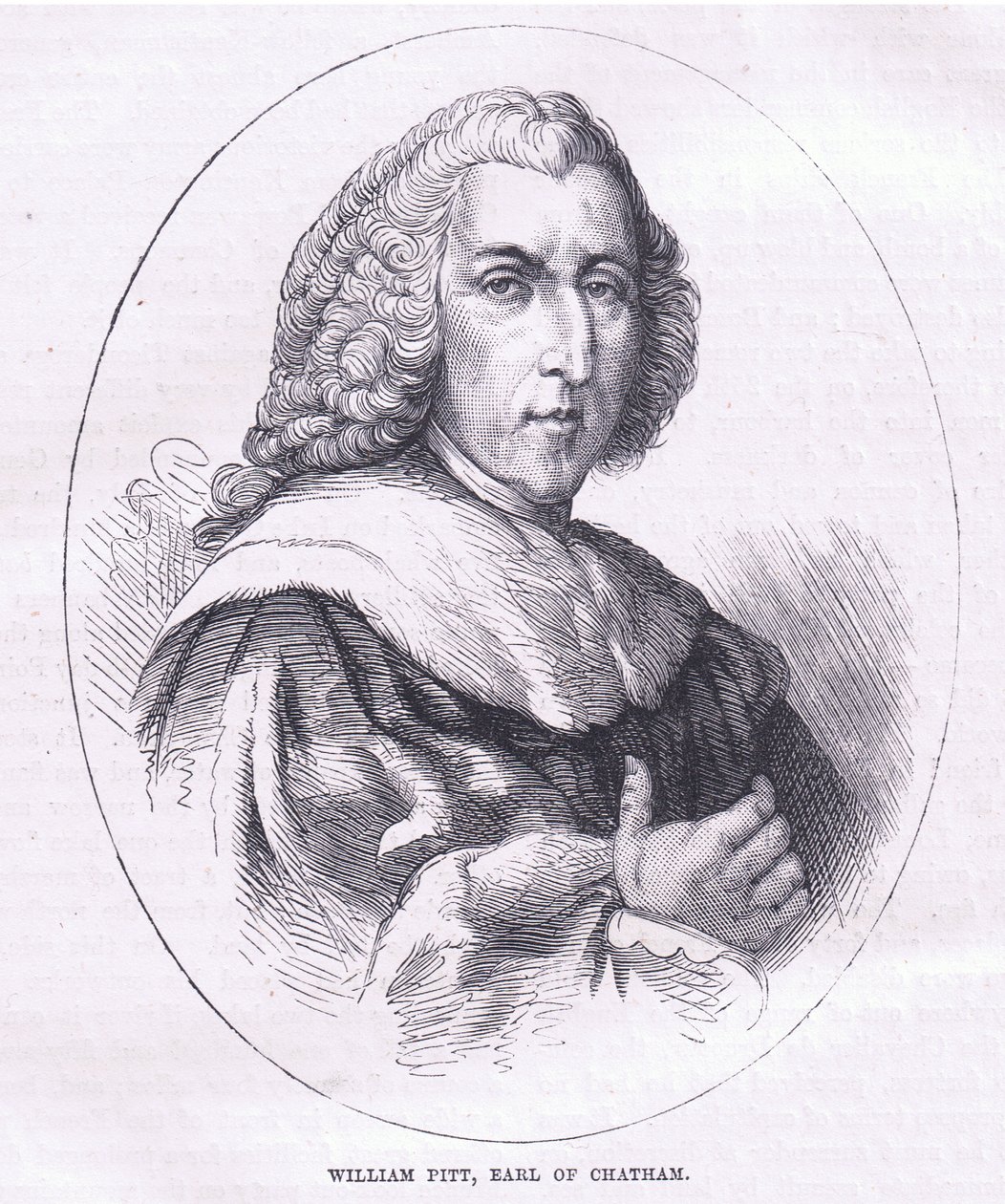 William Pitt, Earl of Chatham, Illustration aus Cassells Geschichte der Vereinigten Staaten, veröffentlicht von Cassell, Petter & Galpin, um 1900 (Lithographie) von American English school