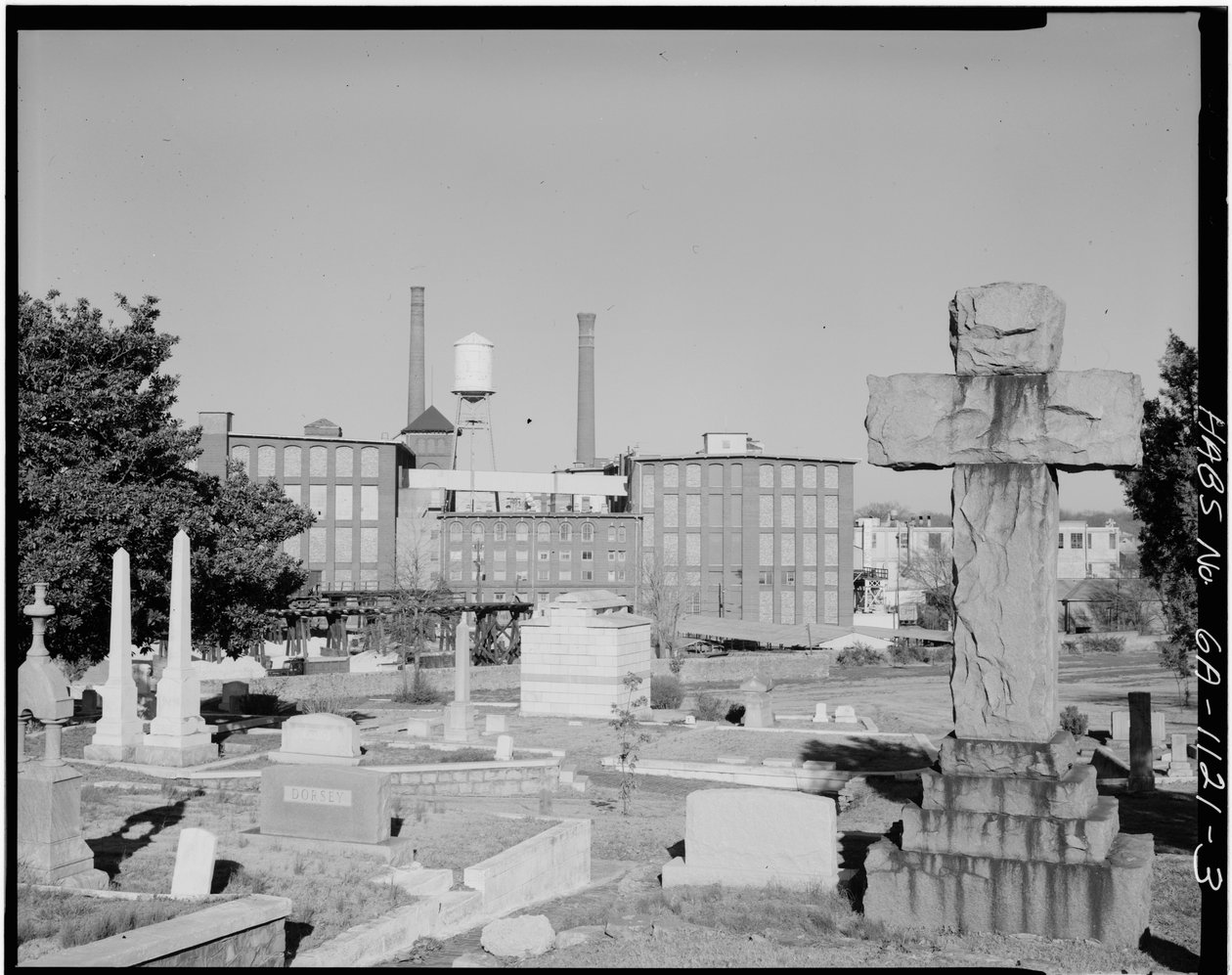 Cabbagetown District (Allgemeine Ansichten), Boulevard, Pearl Street, Memorial Drive & Eisenbahnschienen, Atlanta, Fulton County, GA von American Photographer