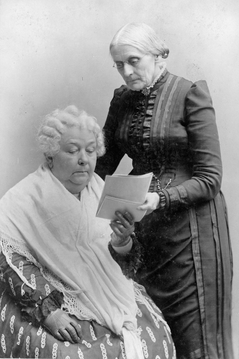 Elizabeth Cady Stanton mit ihrer Freundin Susan B. Anthony, ca. 1900 von American Photographer