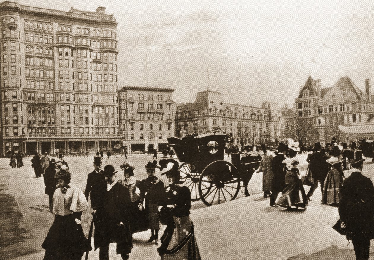 Vor dem Plaza Hotel, New York City, 1896 von American Photographer