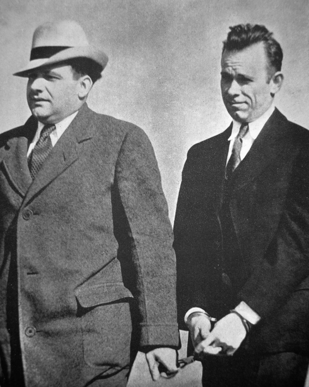 John Dillinger bei seiner Verhaftung im Januar 1934 von American Photographer