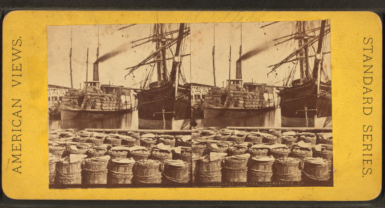 Stereoskopische Ansicht des Dampfers "Planter", Charleston, S.C. von American Photographer