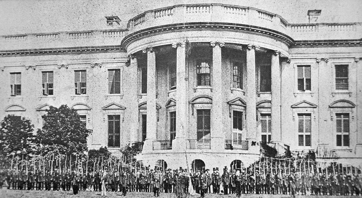 Das Weiße Haus, Washington D.C., zu Beginn des Amerikanischen Bürgerkriegs von American Photographer