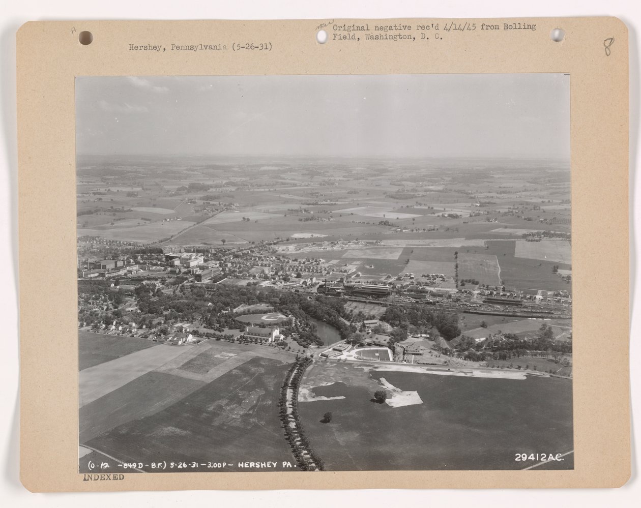 Ansicht von Hershey, Pennsylvania, 26. Mai 1931 von American Photographer