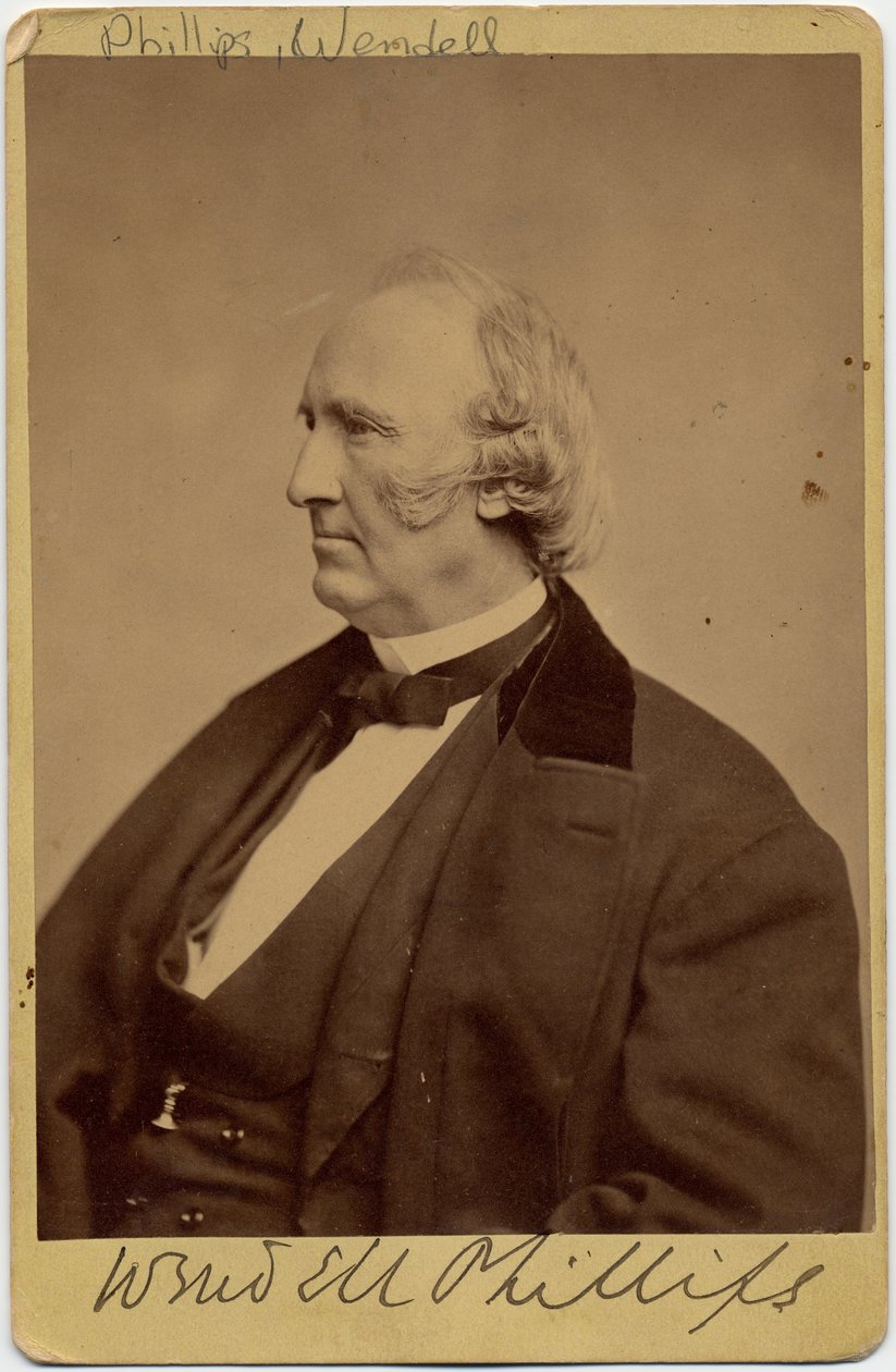 Wendell Phillips (1811-84), amerikanischer Abolitionist und Verfechter der Rechte der Ureinwohner von American Photographer