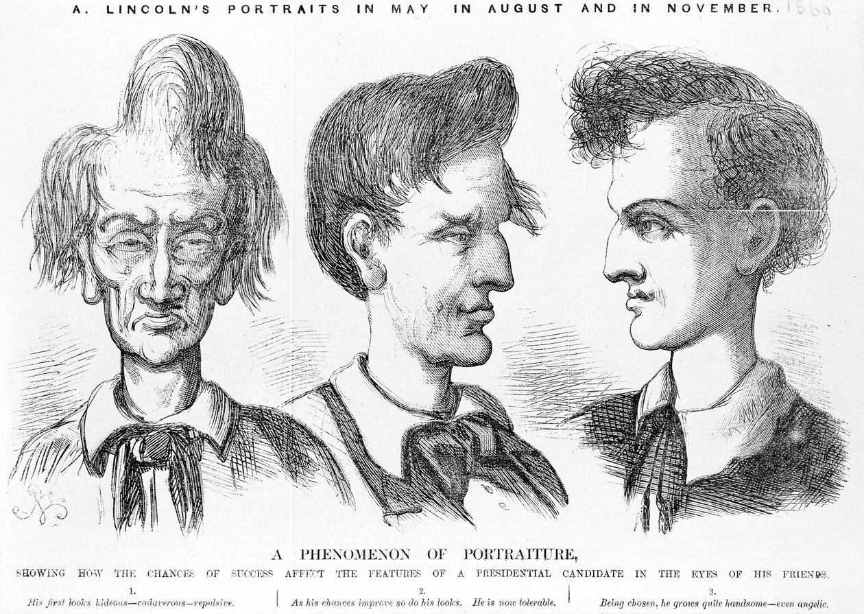 Ein Phänomen der Porträtmalerei, ca. 1860 von American School