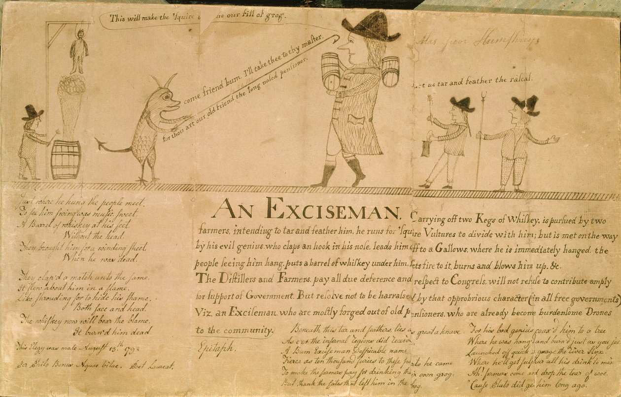 Ein Steuerbeamter, ca. 1790 von American School