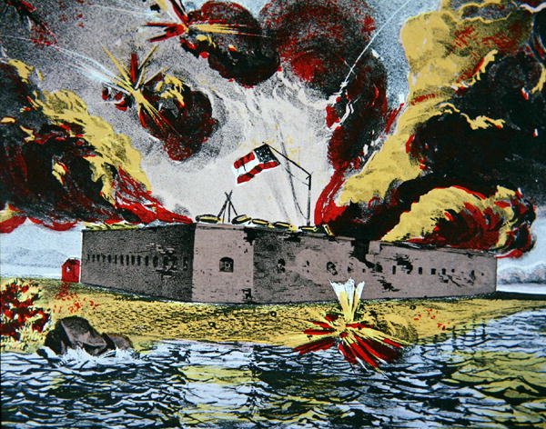 Beschuss von Fort Pulaski, Cockspur Island, Georgia von American School