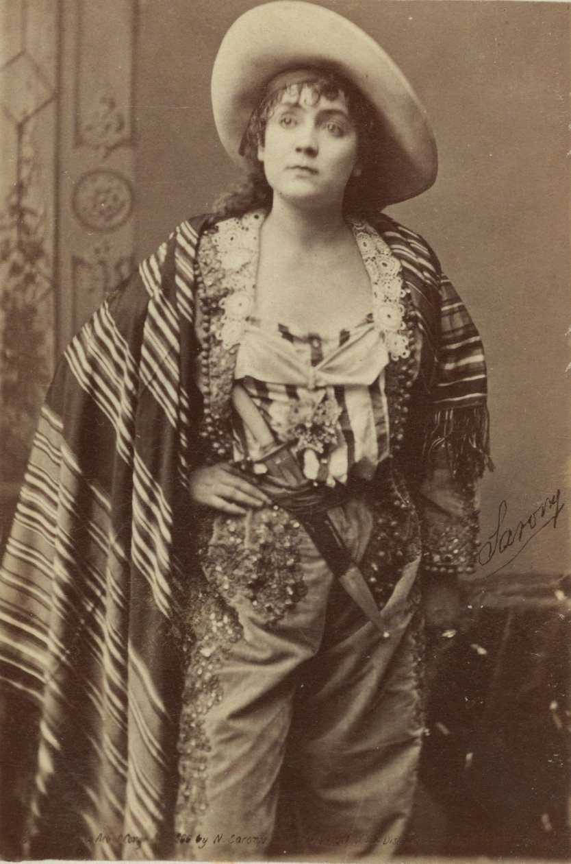 Kabinettskarte des Schauspielers Adah Isaacs Menken von American School