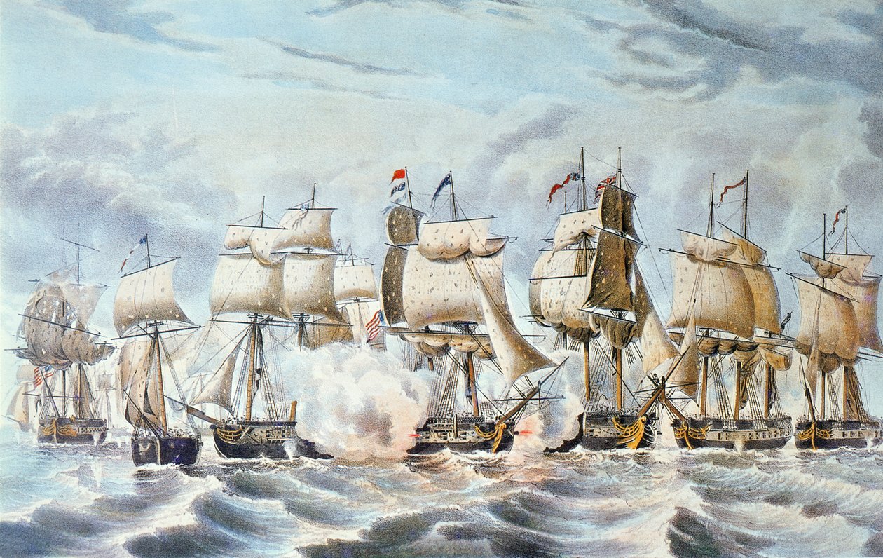 Commodore Perrys Sieg auf dem Eriesee von American School