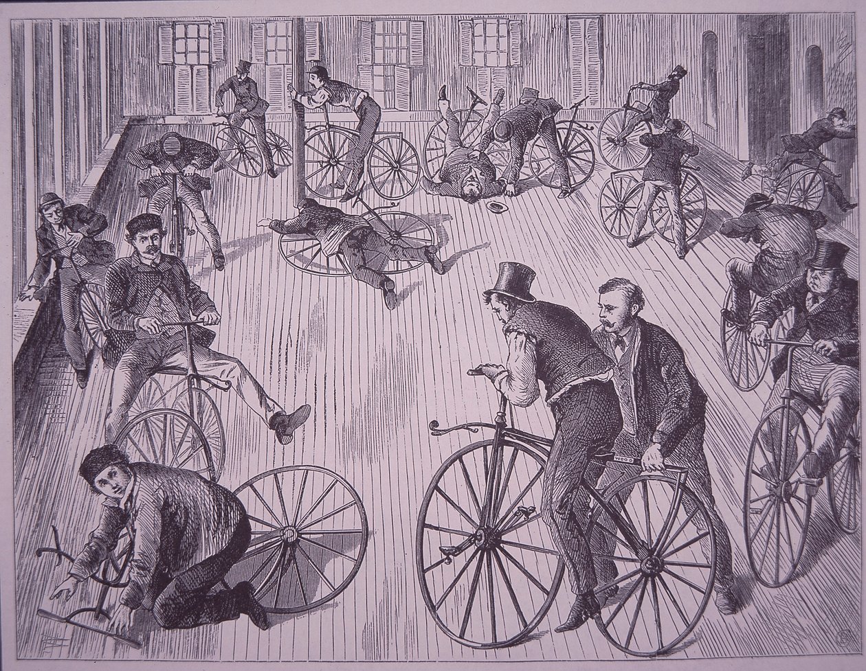 Fahrradschule (Velociped), New York, USA von American School