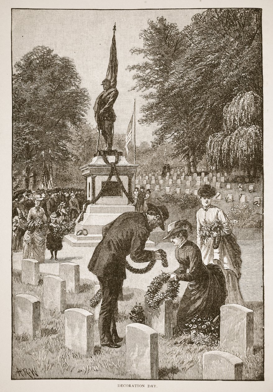 Gedenktag, aus einem Buch veröffentlicht 1896 von American School
