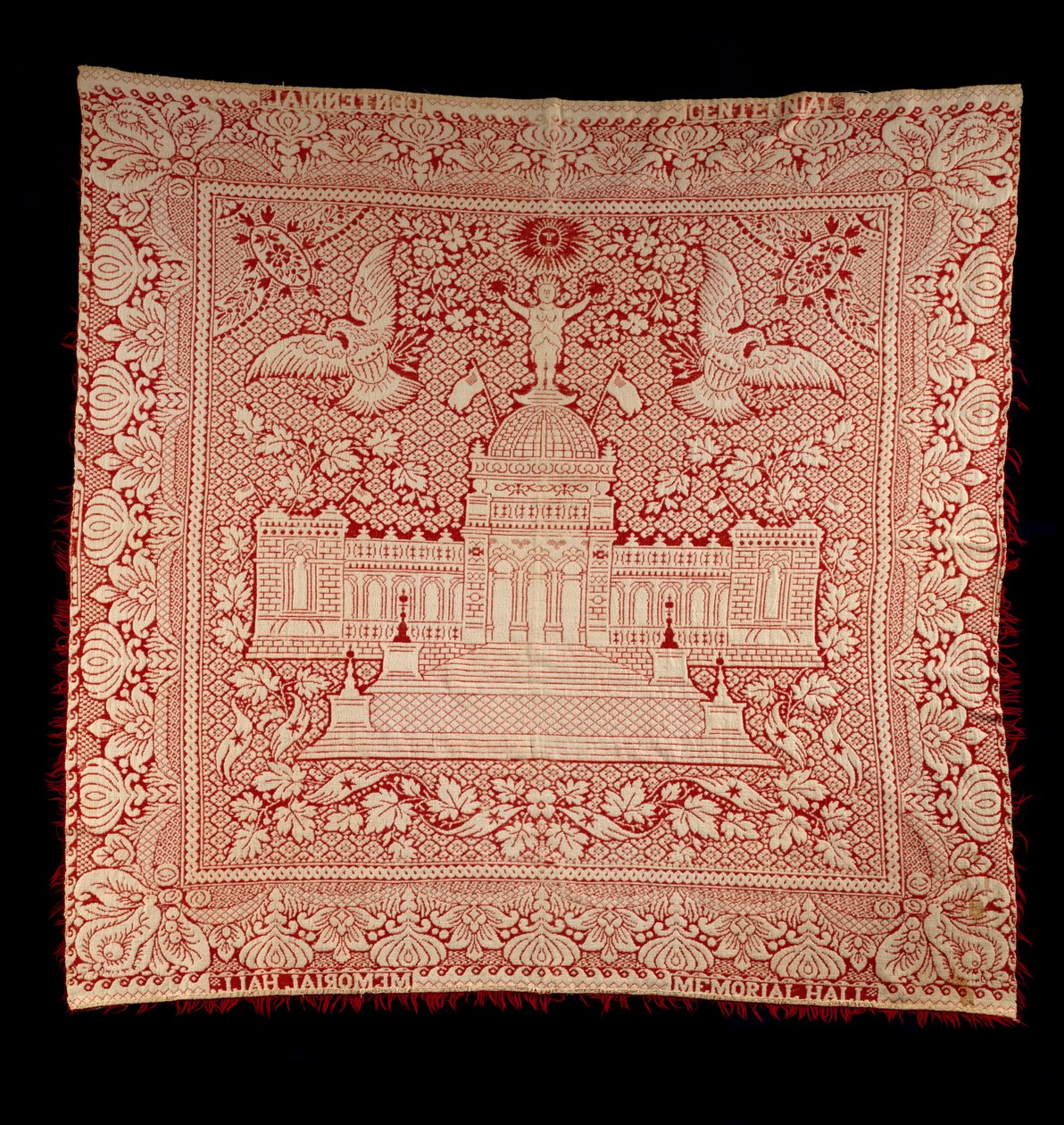 Doppelgewebte Decke, ca. 1876 von American School