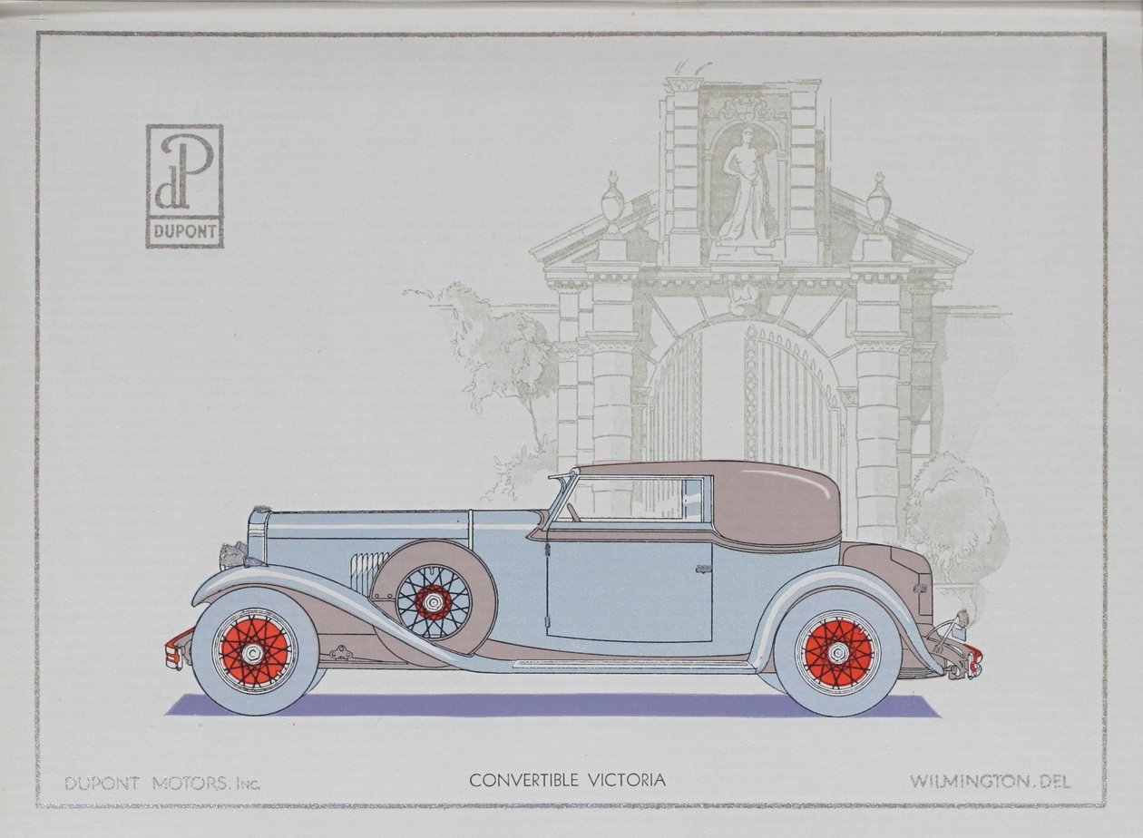 DuPont Motorwagen: Cabriolet Victoria, 1921 von American School