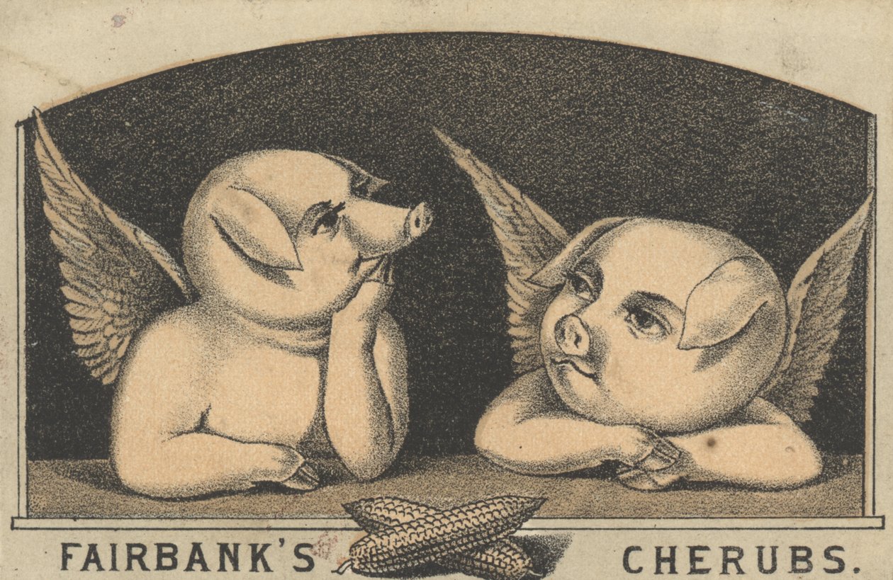 Fairbanks Cherubs, Werbung für Fairbank Lard, ca. 1880 von American School