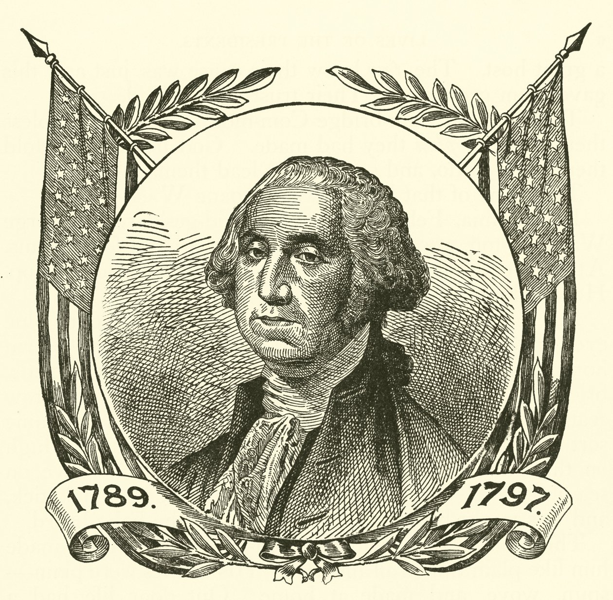George Washington (Gravur) von American School