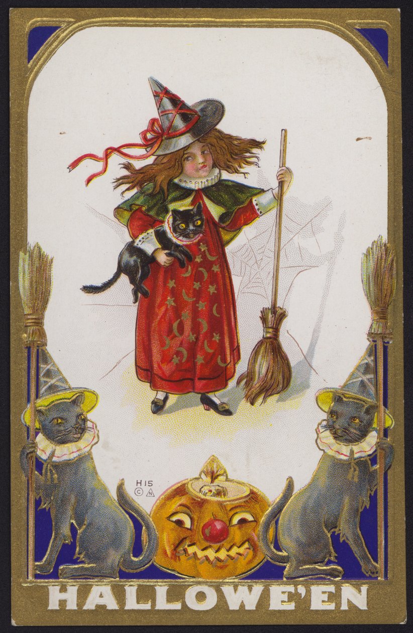 Halloween-Karte von American School