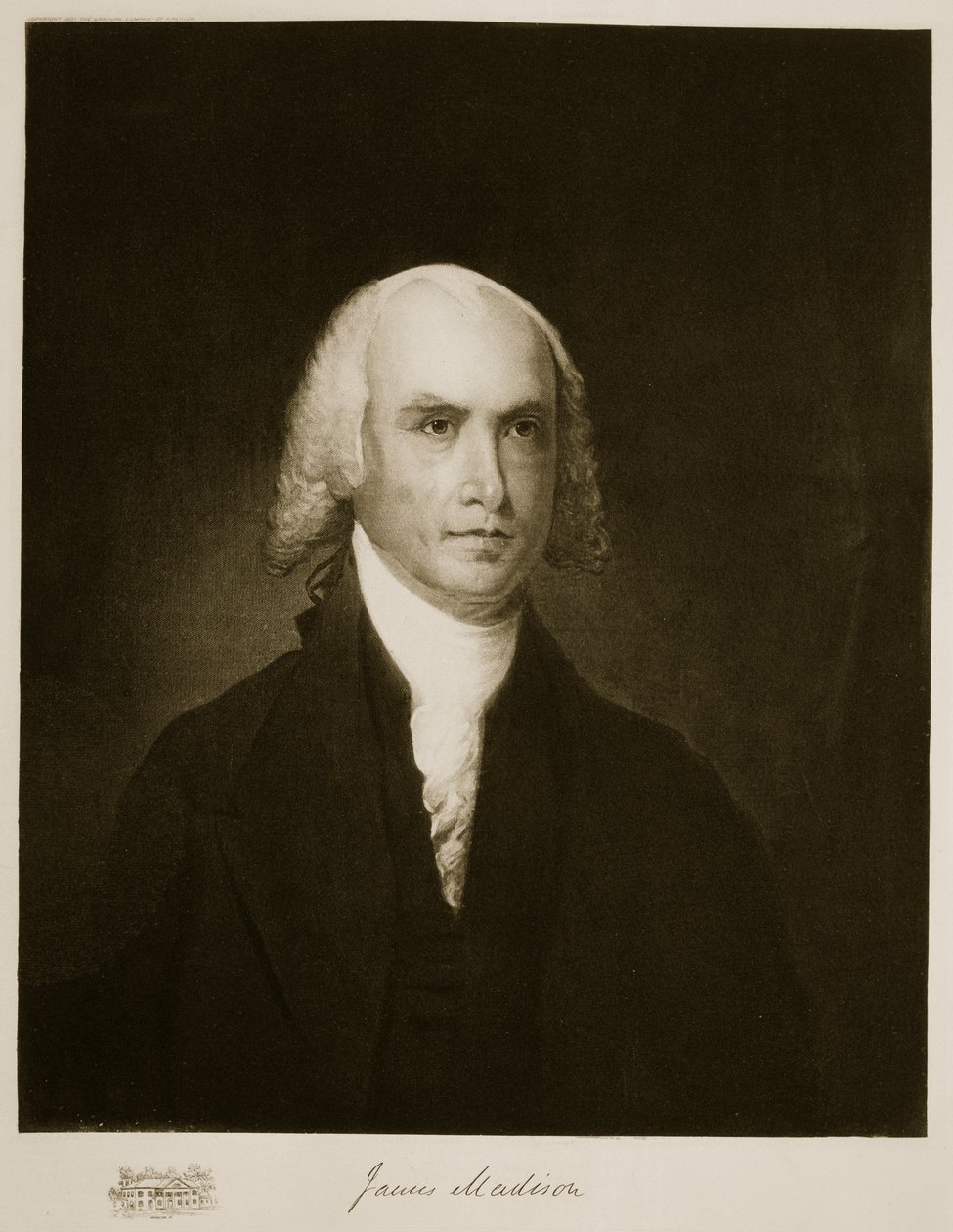 James Madison, 4. Präsident der Vereinigten Staaten von Amerika, veröffentlicht 1901 (Photogravur) von American School
