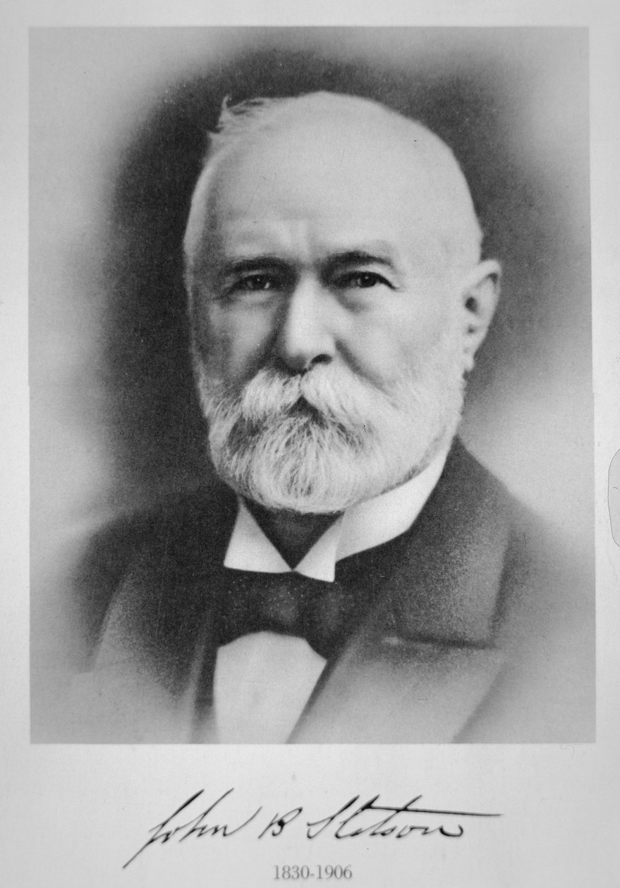 John B. Stetson (1830-1906), amerikanischer Hutmacher aus Philadelphia von American School