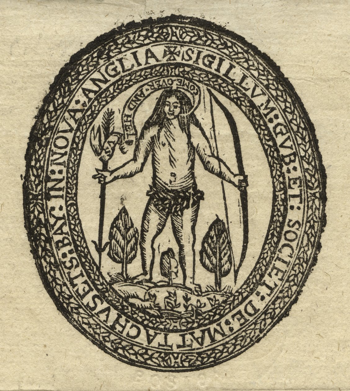 Siegel der Massachusetts Bay Colony von American School