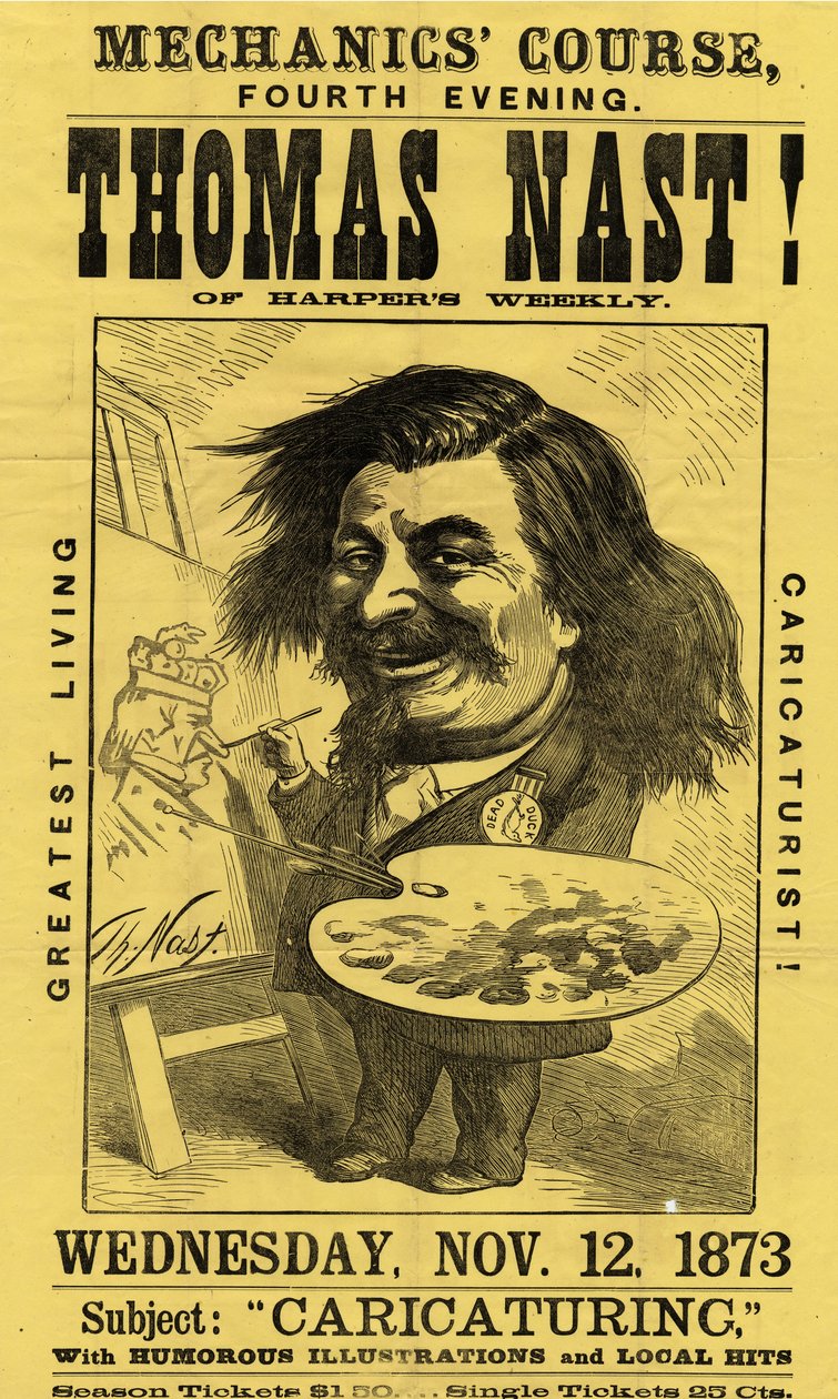 Mechanik-Kurs, vierter Abend. Thomas Nast! von American School