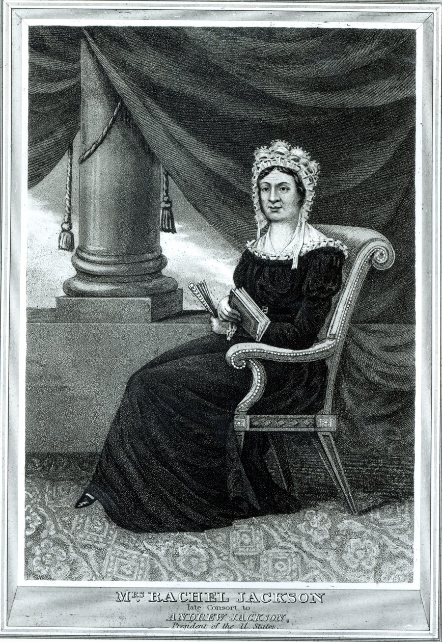Mrs. Rachel Jackson, veröffentlicht von Joseph How, ca. 1850-1900 von American School
