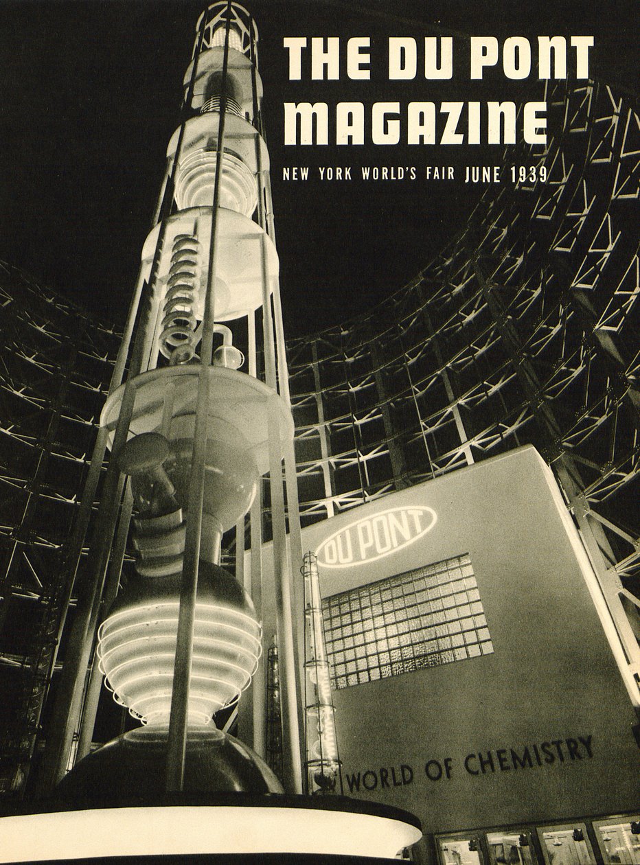 New York Weltausstellung, Titelseite des DuPont Magazins, Juni 1939 von American School