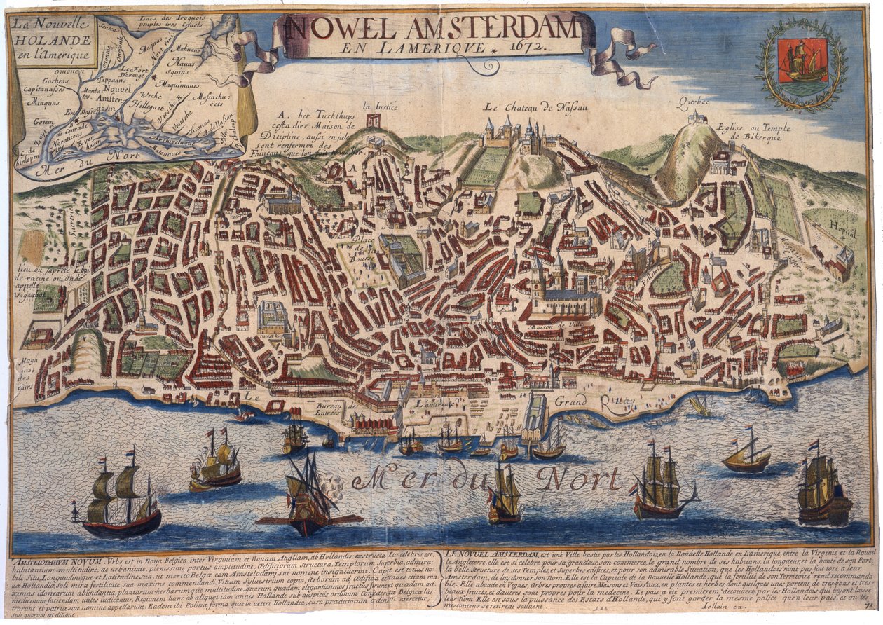 Nowel Amsterdam in Amerika von American School: Kunstdruck