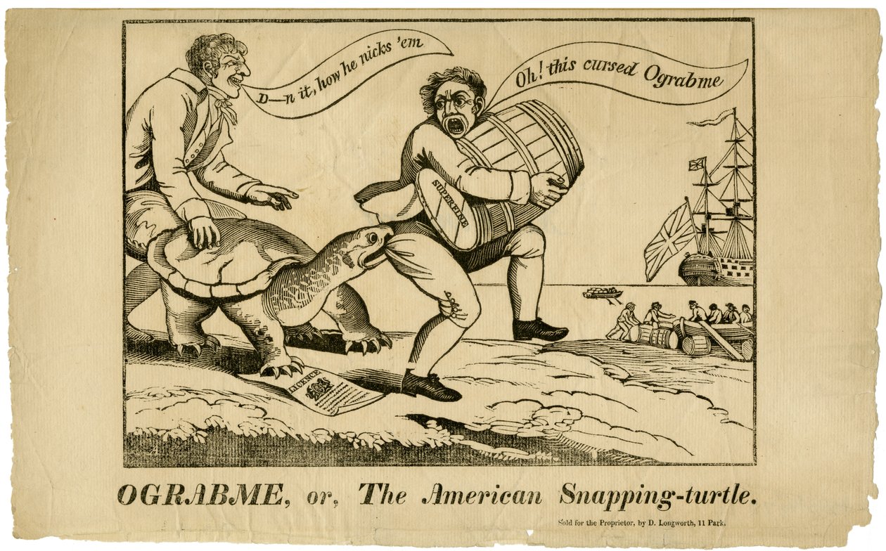 Ograbme, oder Die amerikanische Schnappschildkröte, 1808 von American School