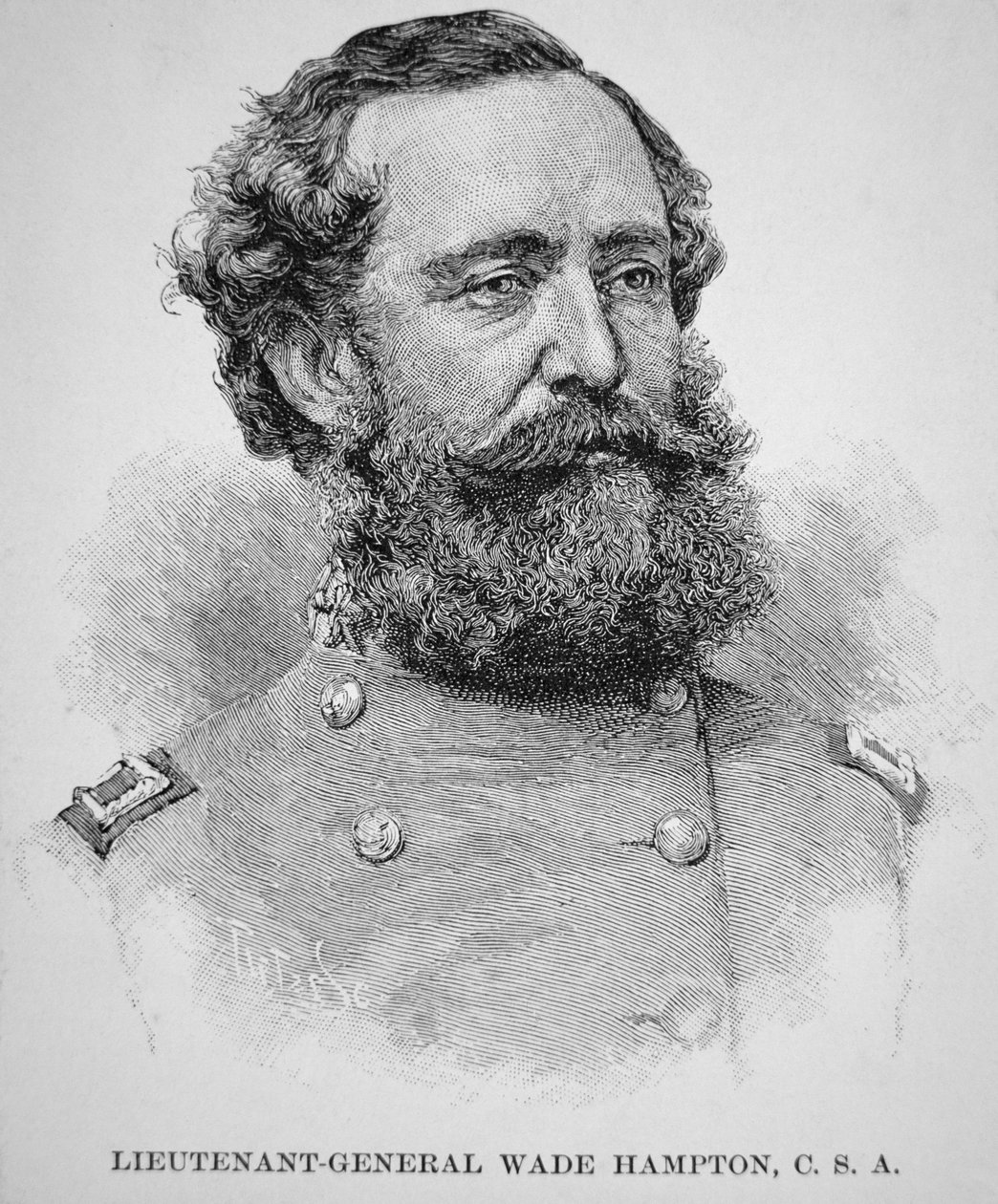 Porträt von Generalleutnant Wade Hampton von American School