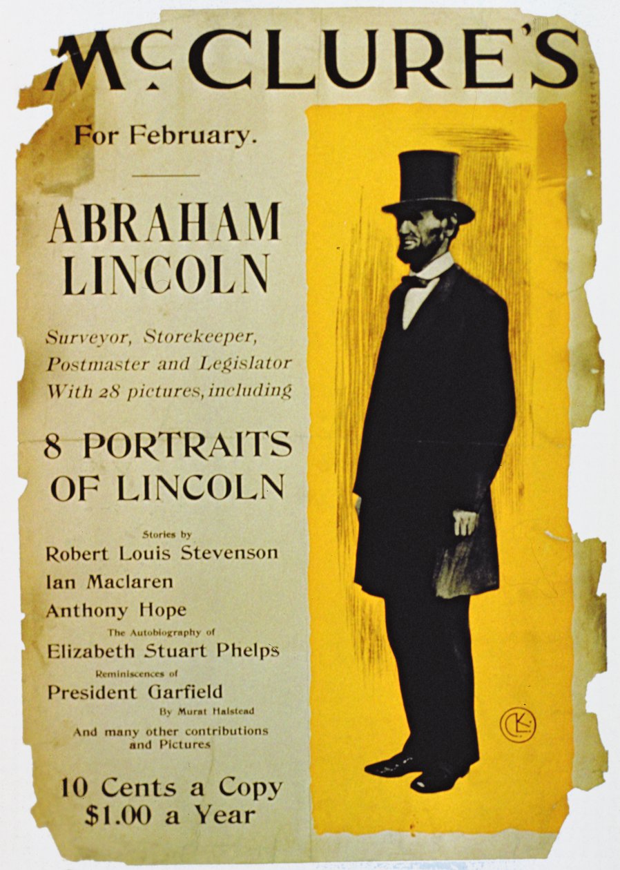 Plakat für die Februarausgabe von McClures Magazine von American School