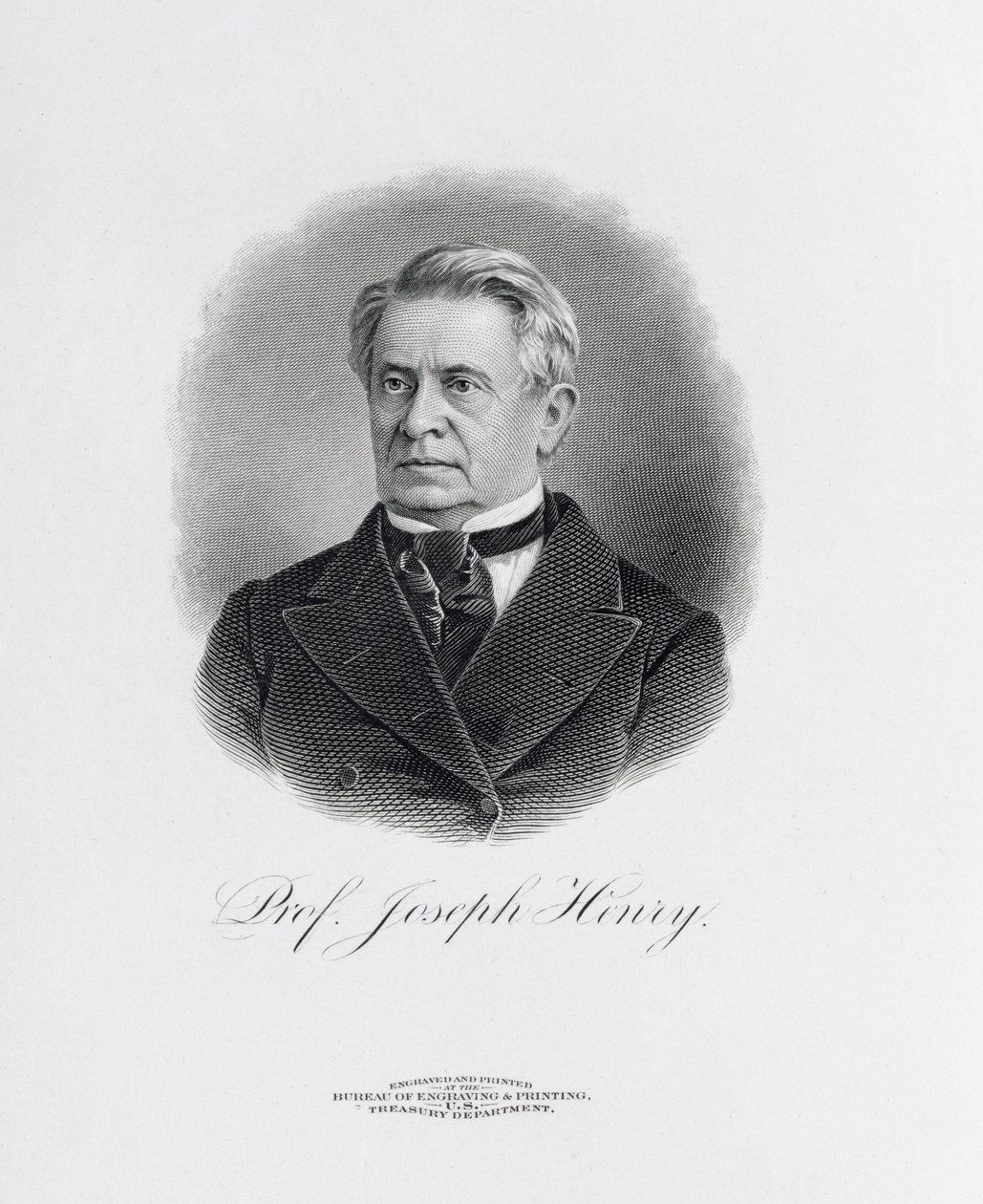 Professor Joseph Henry (1797-1878) aus einem Frontispiz zu A Memorial of Joseph Henry, Washington, 1880 von American School